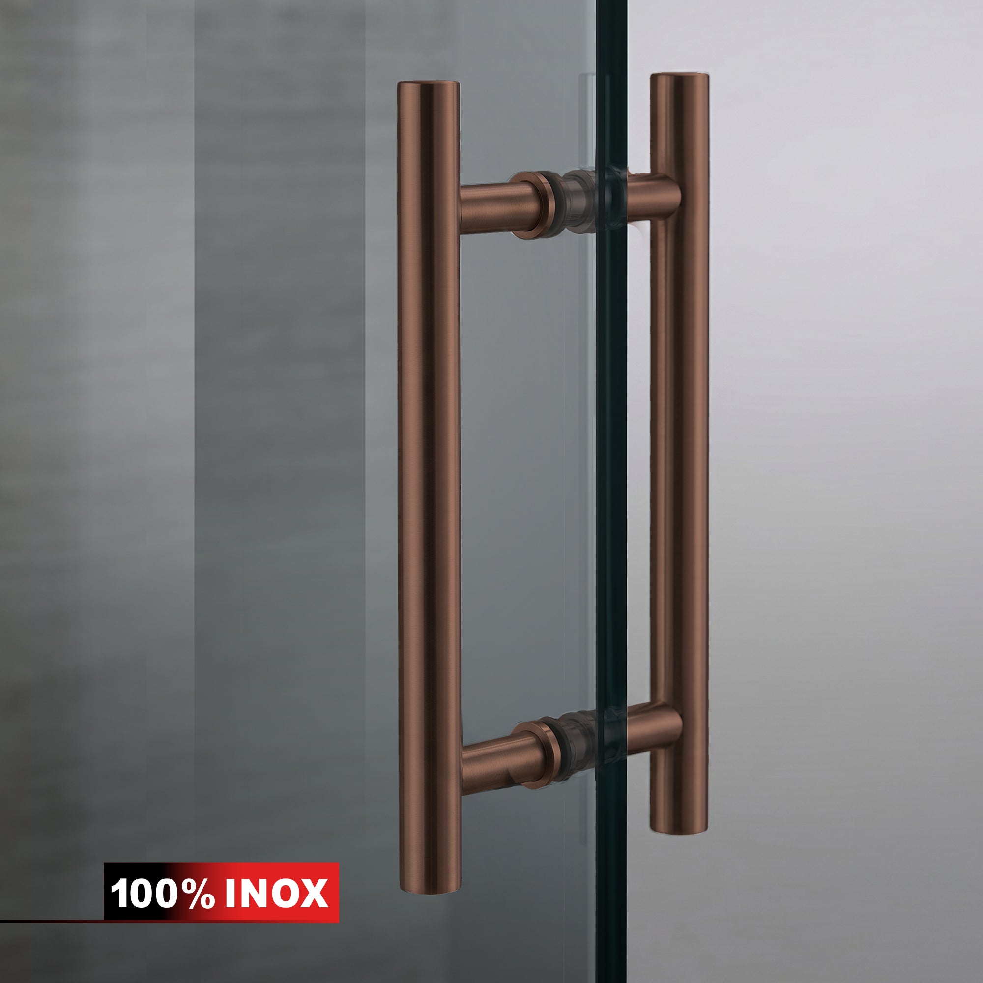 Hinged glass door copper, #Grey
