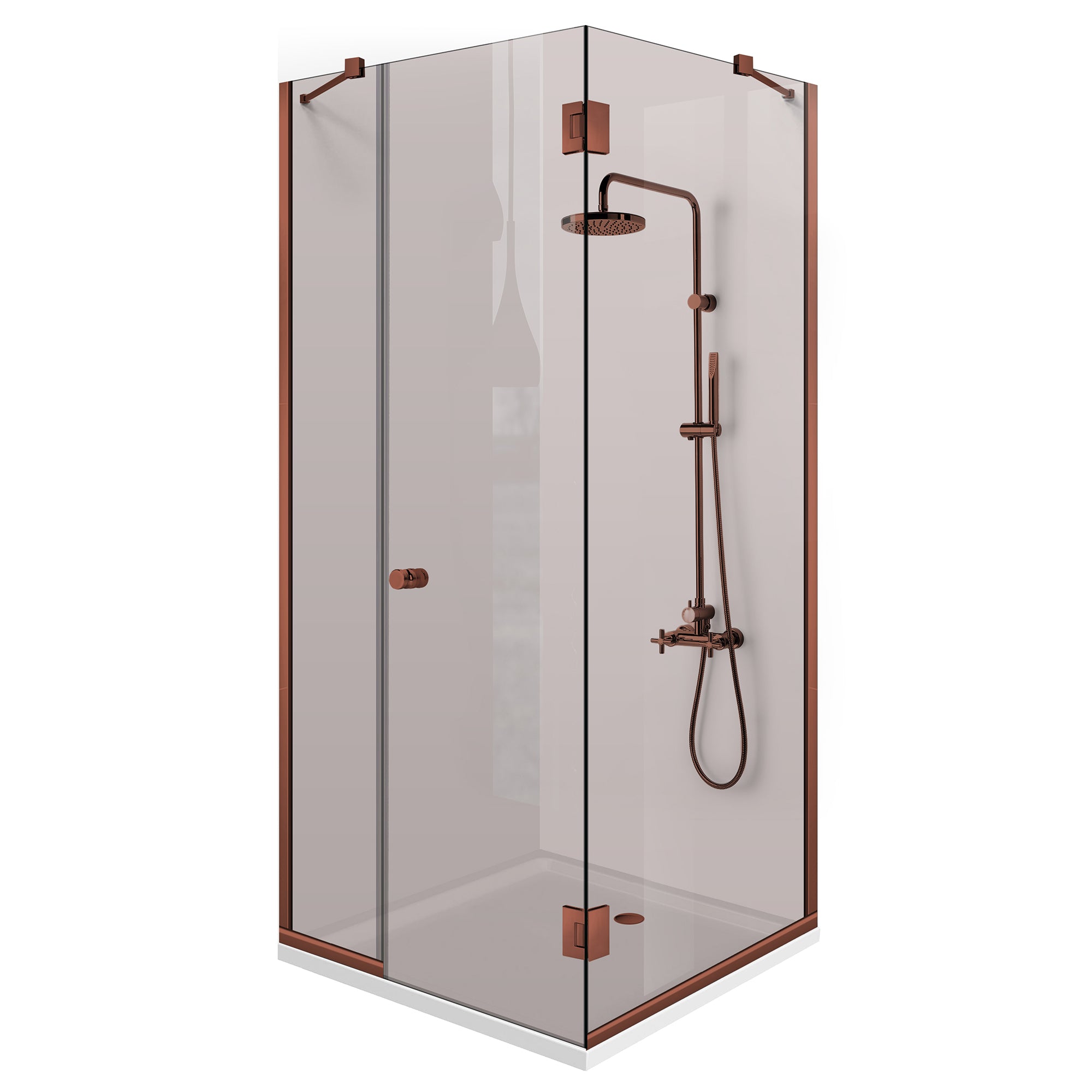 Shower enclosure #Bronze
