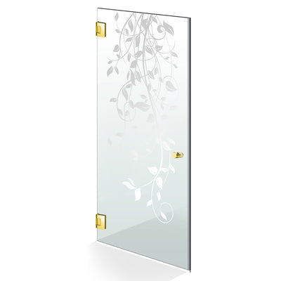 Shower Doors golden #Clear