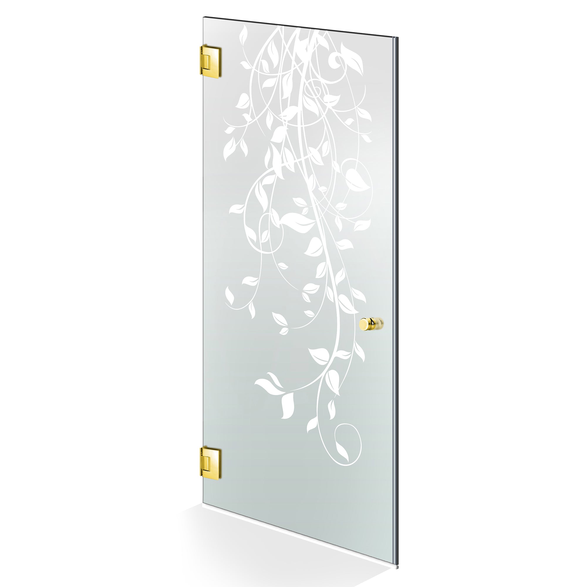 Shower Doors golden #Satiné