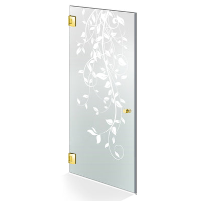 Shower Doors golden #Satiné