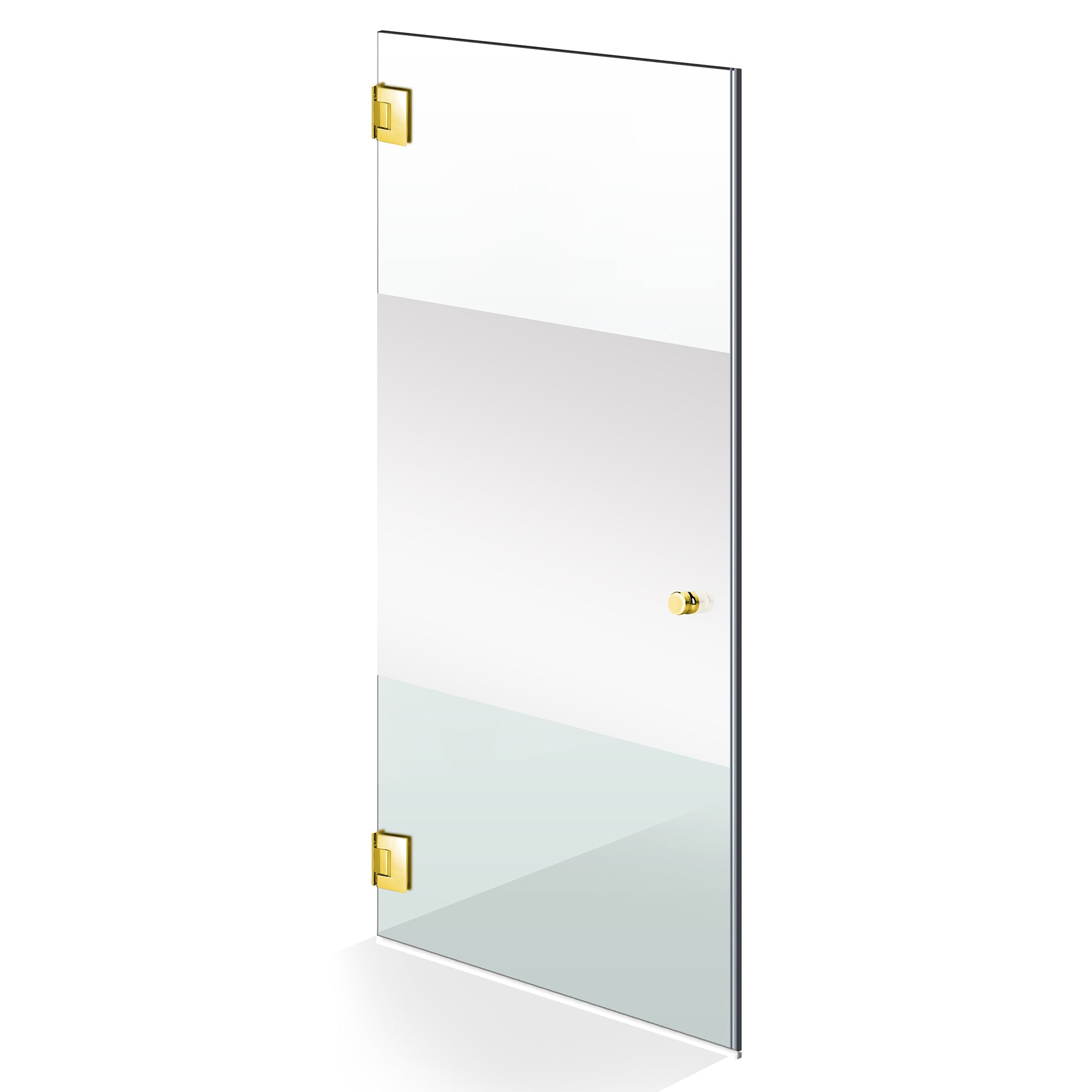 Shower Doors golden #Clear