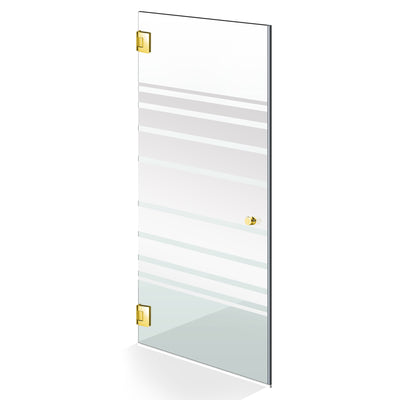 Shower Doors golden #Clear