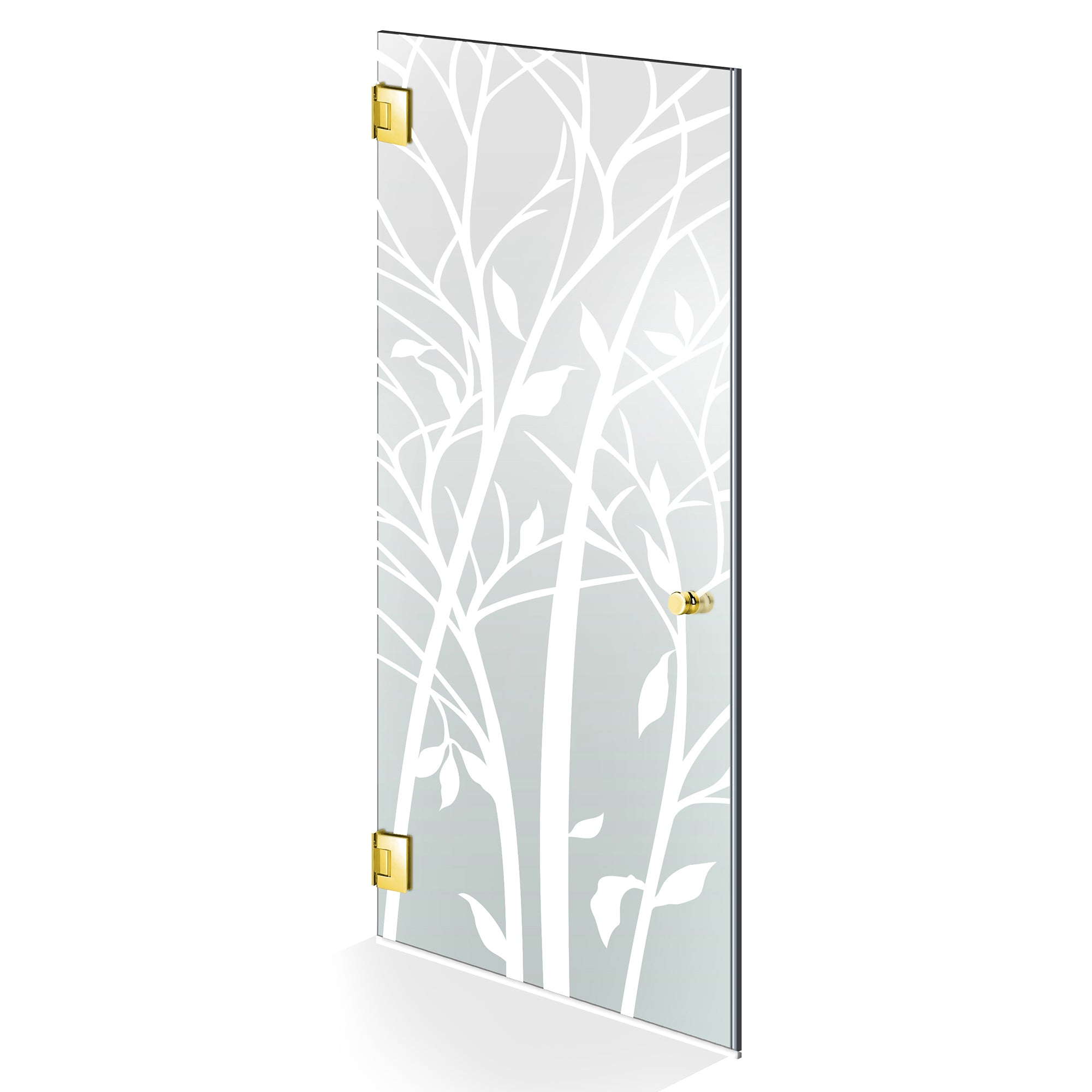 Shower Doors golden #Satiné