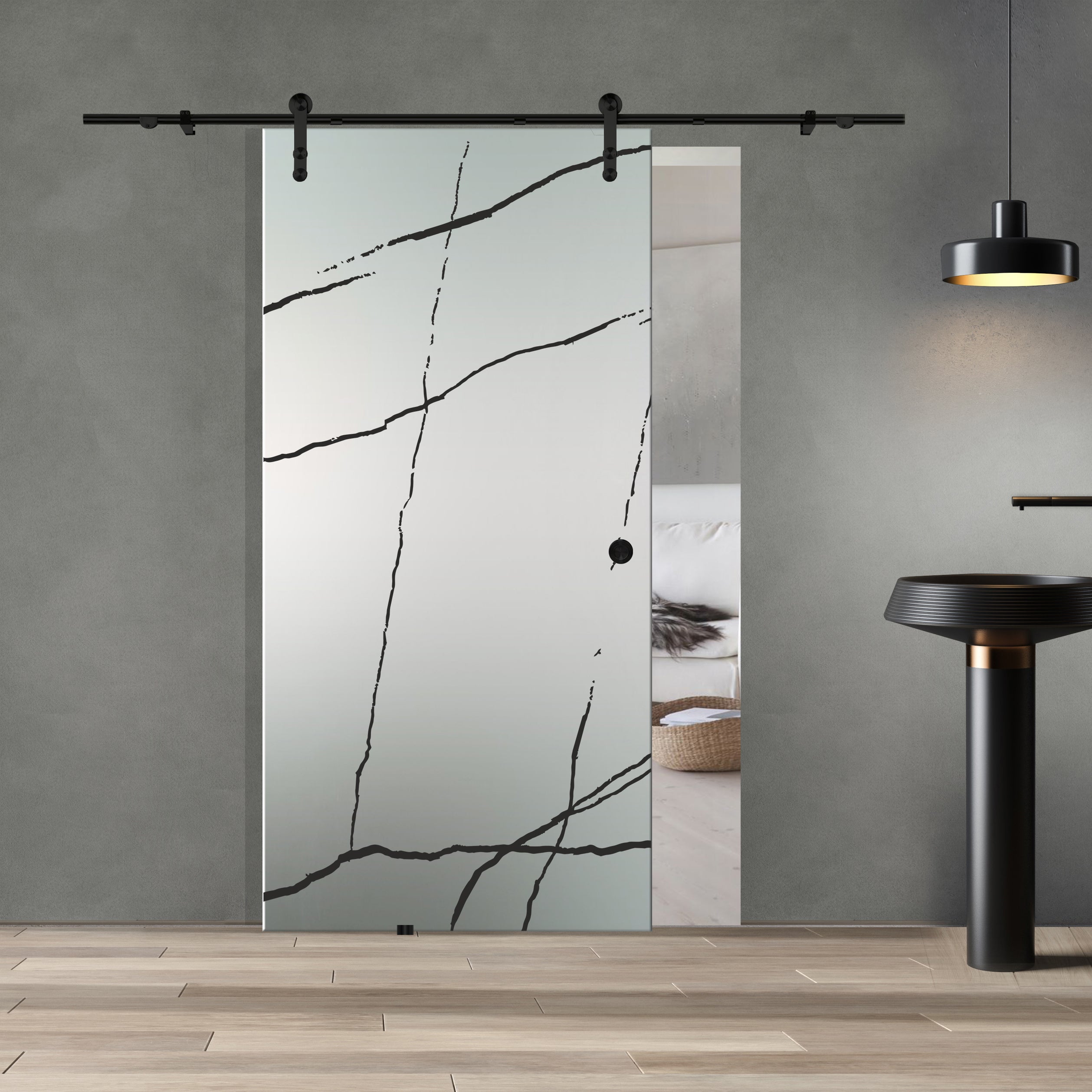 Sliding glass door, interior Glass door #Satiné