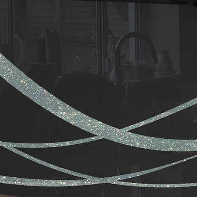 Painted glass for kitchen cladding, LINEFLOW2 model