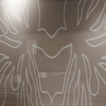 Painted glass kitchen cladding #10d