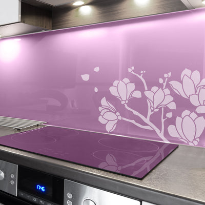 Painted kitchen glass cladding #11c