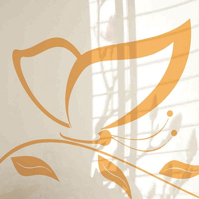 Painted glass for kitchen cladding, BUTTERFLY2 model