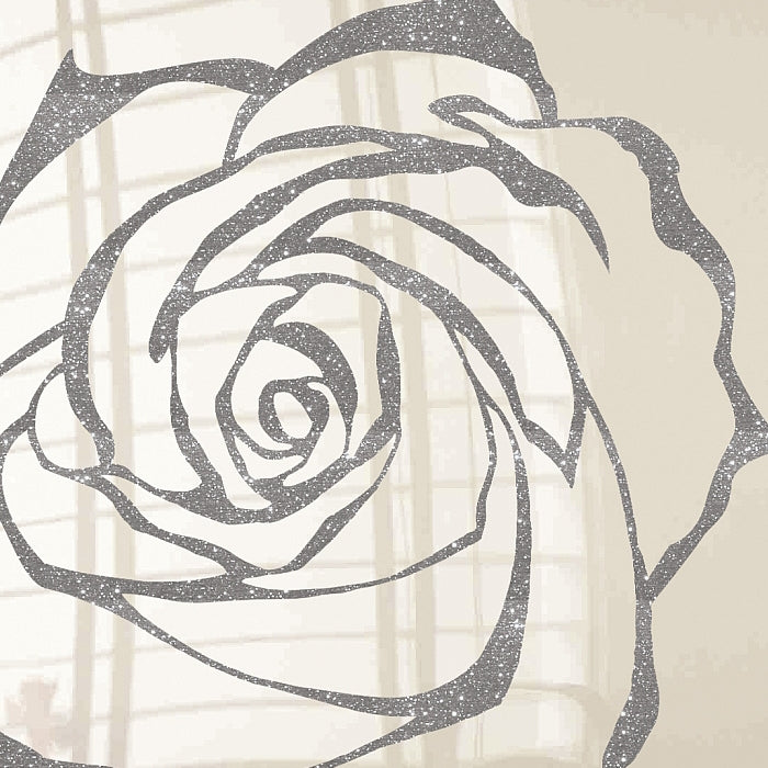 Painted glass for kitchen cladding, ROSE model