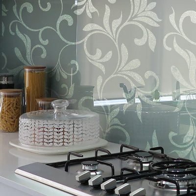 Painted kitchen glass cladding #168