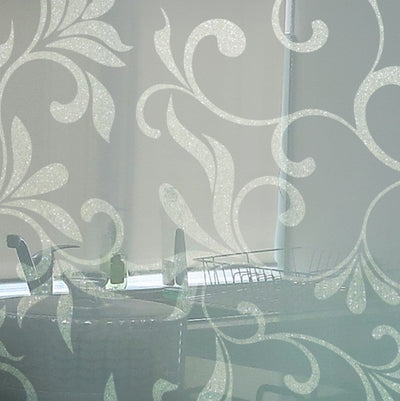 Painted glass for kitchen cladding, CLASSYGLITTER model