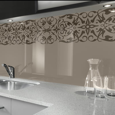 Painted kitchen glass cladding #1c