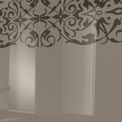 Painted kitchen glass cladding #1c