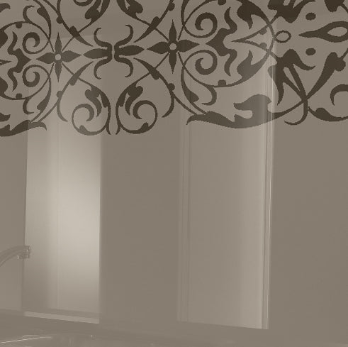 Painted kitchen glass cladding #1c