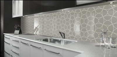 Painted glass kitchen cladding #1d