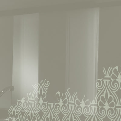 Painted kitchen glass cladding #1e