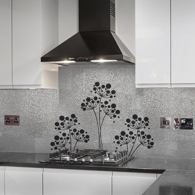 Painted kitchen glass cladding #31b