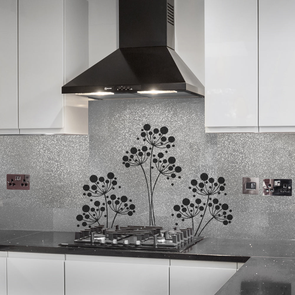 Painted kitchen glass cladding #31b