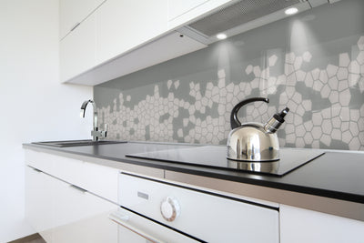 Painted glass kitchen cladding #391