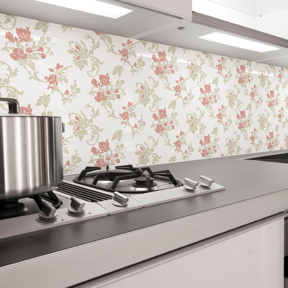 Painted glass kitchen cladding #3b