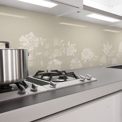 Painted kitchen glass cladding #3g