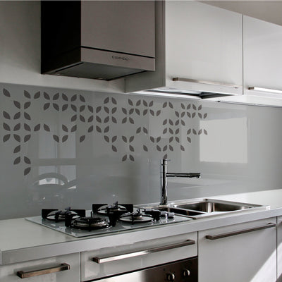 Painted glass kitchen cladding #4c