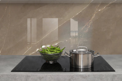 Printed glass kitchen splashback #502
