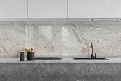 Printed glass kitchen splashback #503