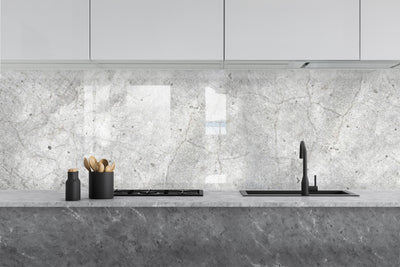 Printed glass kitchen splashback #506