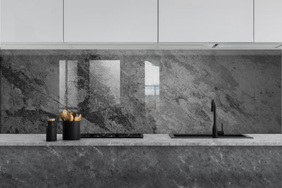Printed glass kitchen splashback #516