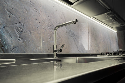 Printed glass kitchen splashback #526