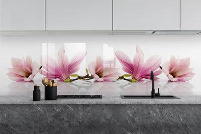 Painted glass kitchen splashback #544
