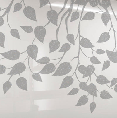 Painted glass for kitchen cladding, TREE model