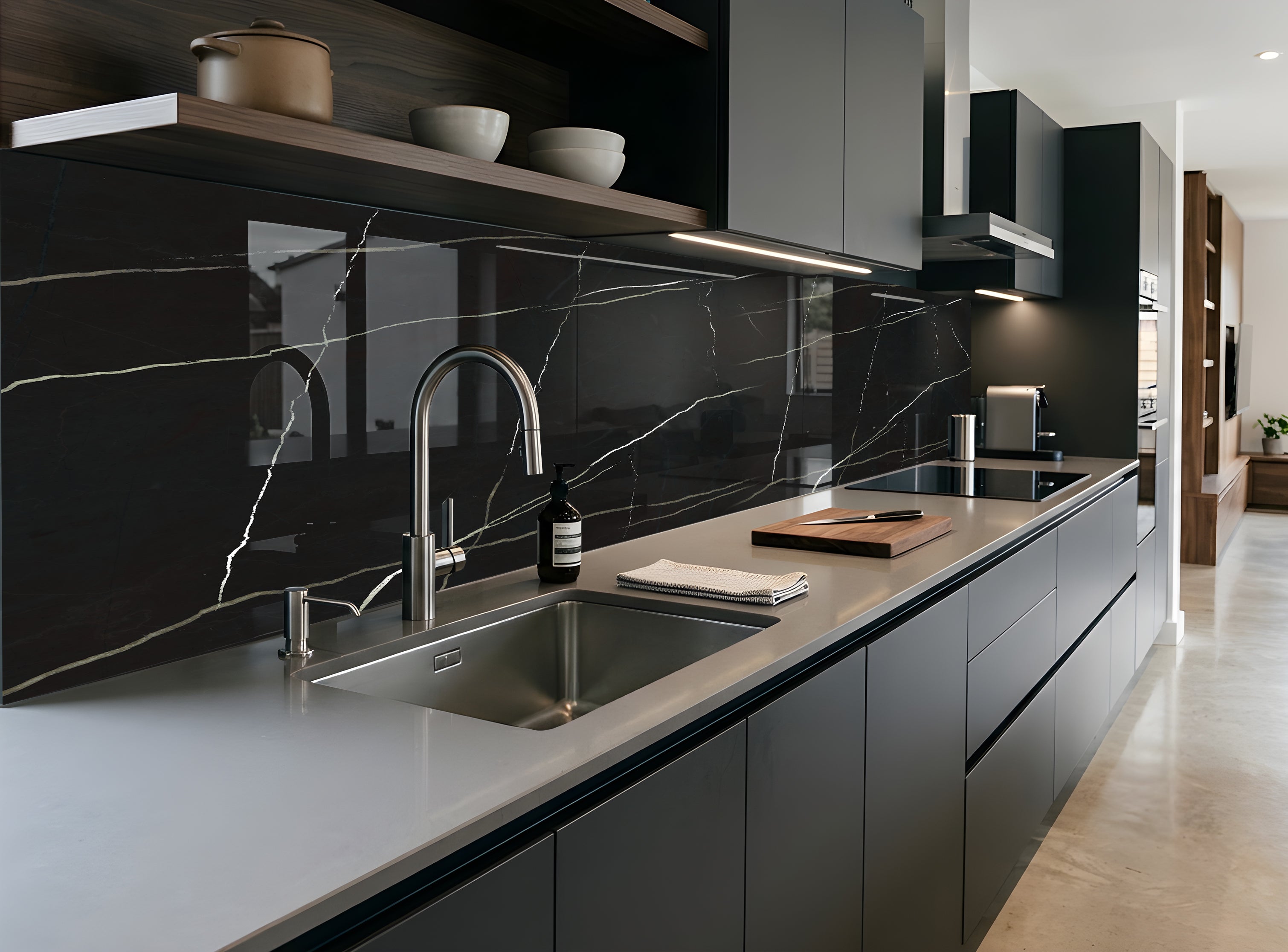 Printed glass kitchen splashbacks #577
