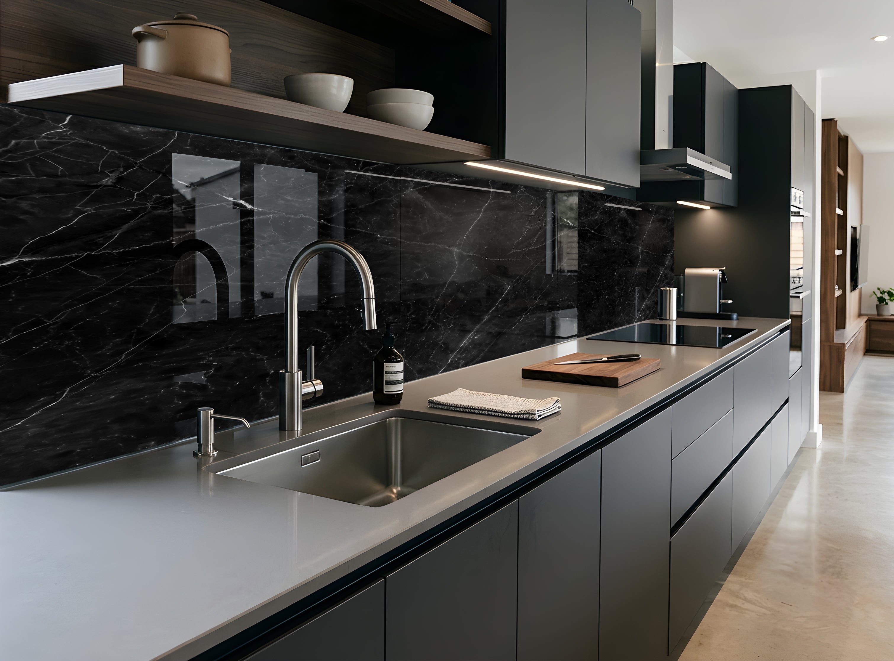 Printed glass kitchen splashbacks #579