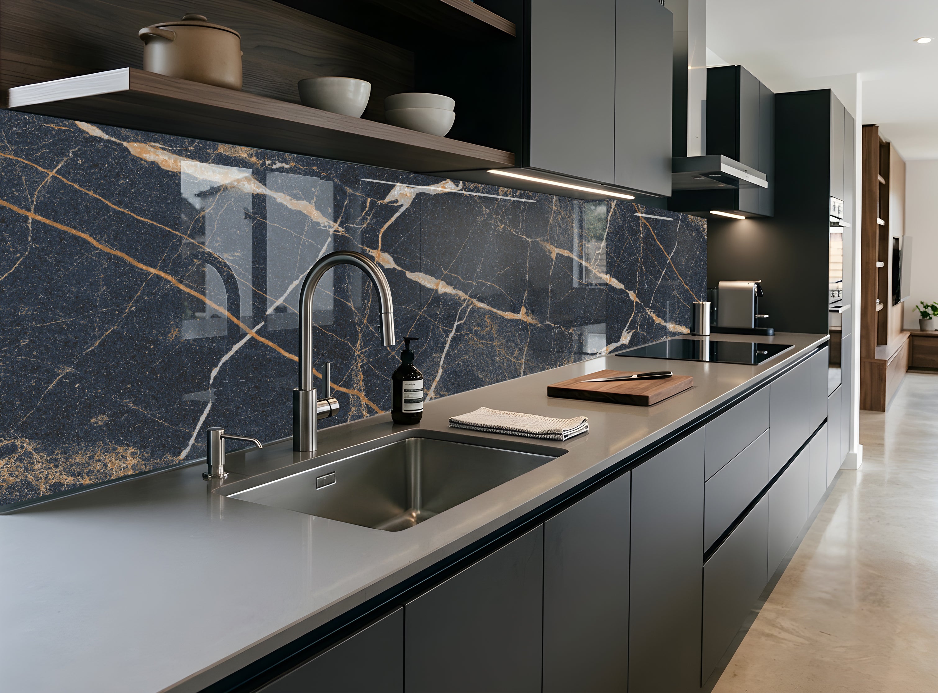 Printed glass kitchen splashbacks #582