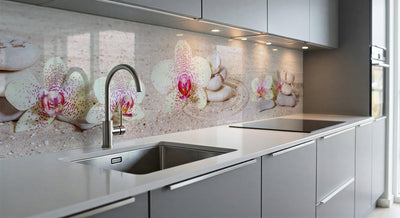 Painted kitchen glass cladding #597