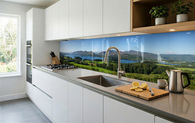 Painted glass kitchen splashbacks #609