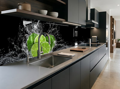 Painted glass kitchen splashbacks #627