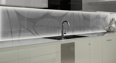 Painted glass kitchen cladding #63