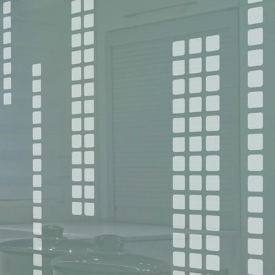Painted glass kitchen cladding #7a