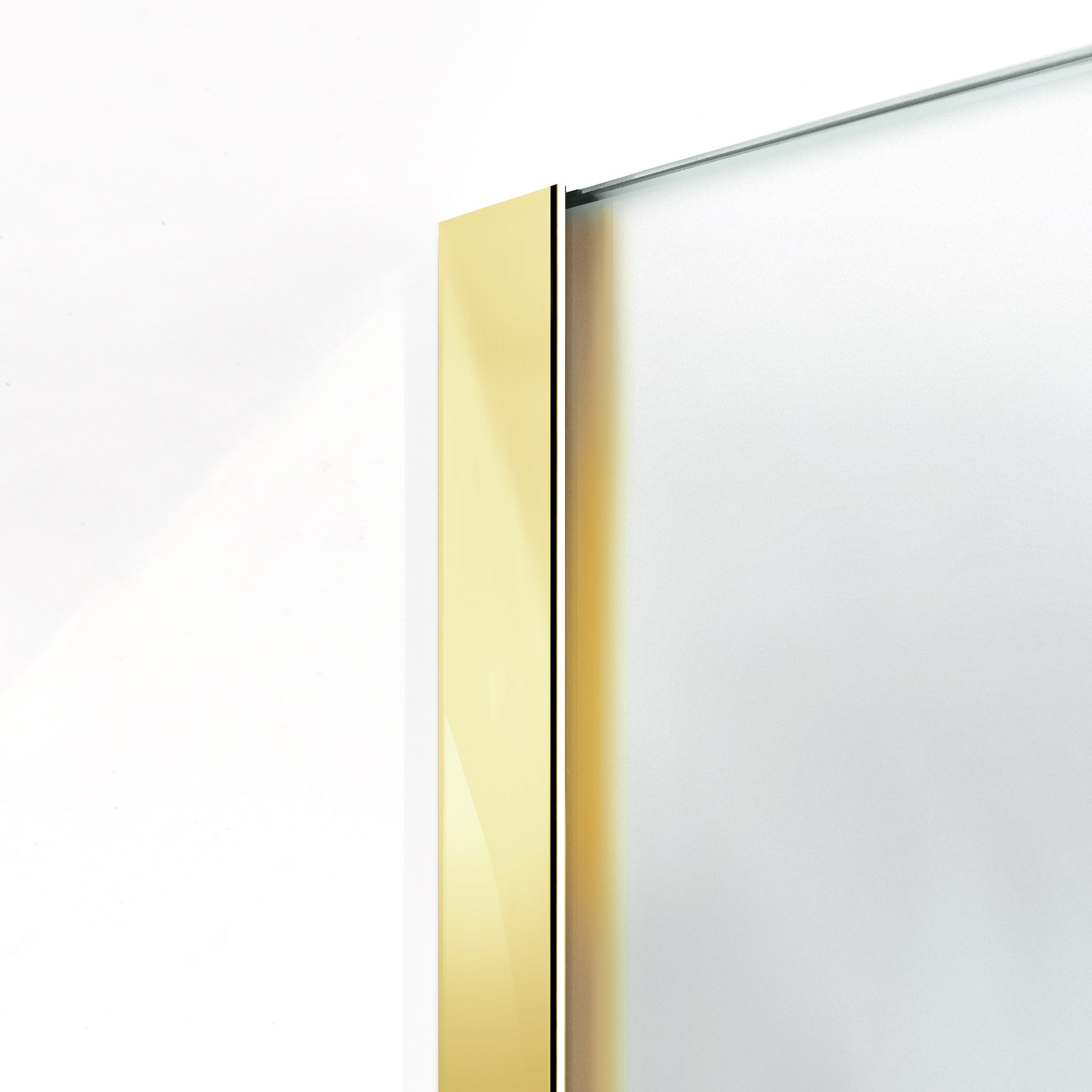 Shower Screens Walk-in, Shower Wall Gold, #Satiné #Matt