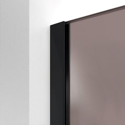 Shower Screens Walk-in, Black shower wall, #Bronze #Bronze