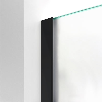 Shower Screens Walk-in, Black Shower Wall, #Satiné #Matt
