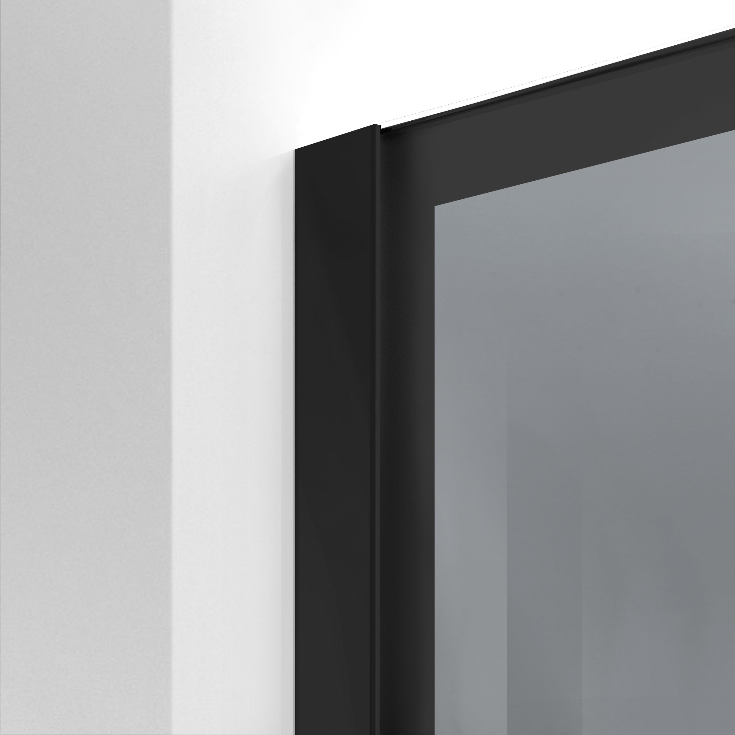 Shower Screens Walk-in, Black shower wall, #Grey #Grey