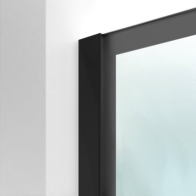 Shower Screens Walk-in, Black Shower Wall, #Satiné #Matt