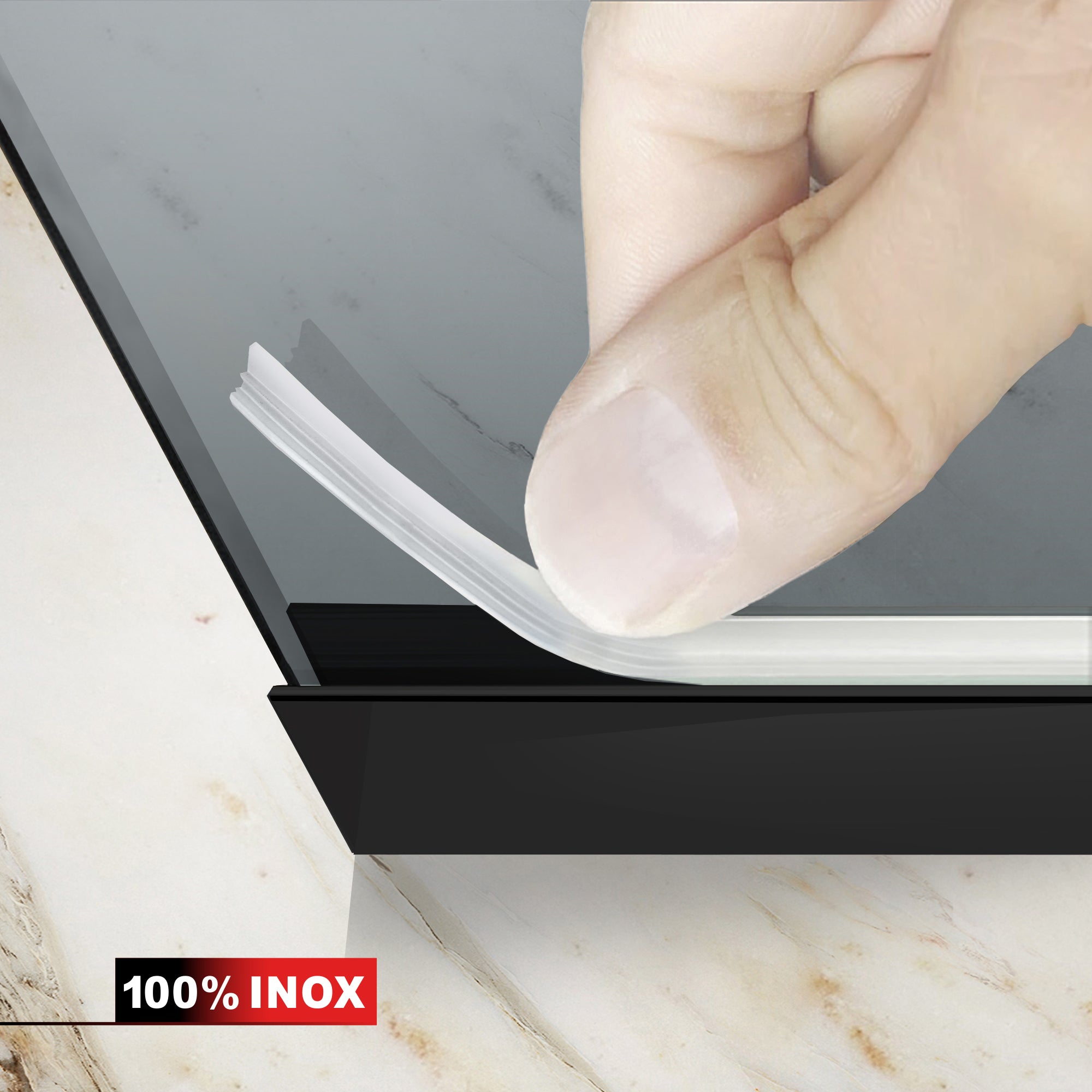 Bath screen, Bath screen Stainless steel