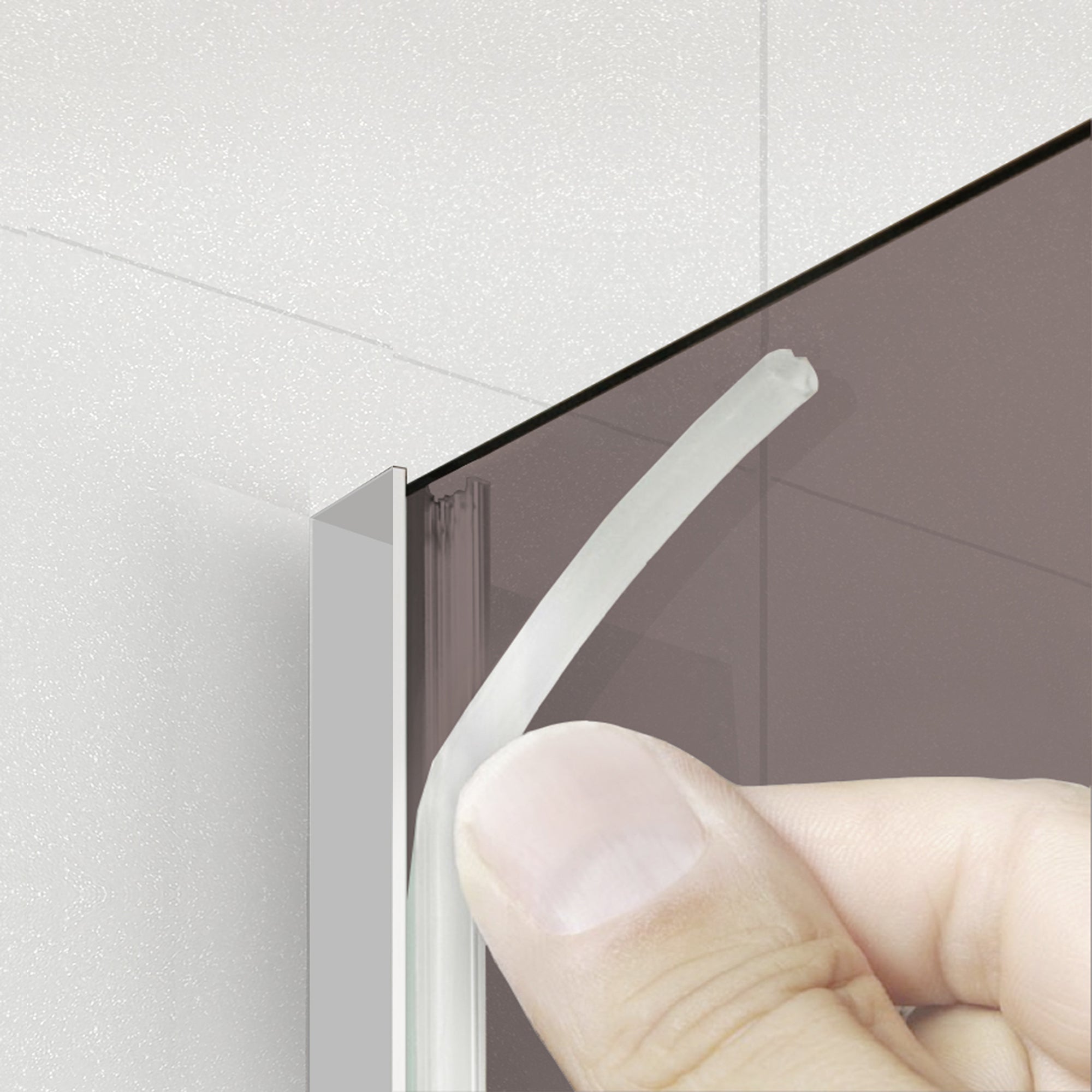 Shower Screens Walk-in, Shower wall Stainless steel, #Bronze #Bronze