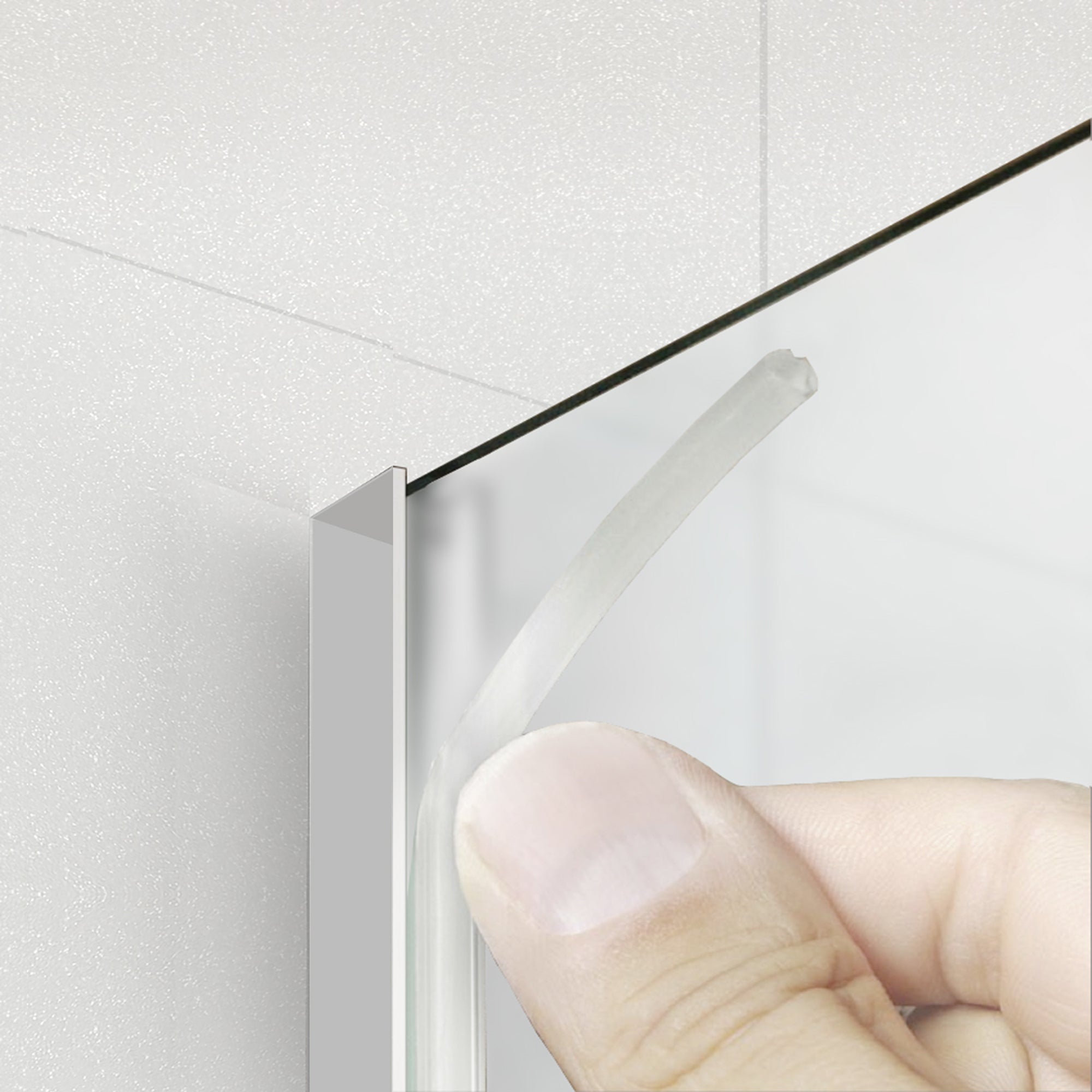 Shower Screens Walk-in, Shower wall Stainless steel, #Satin #Matt